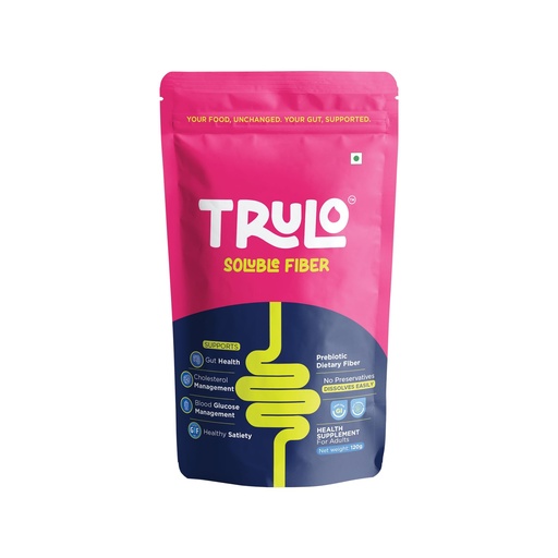 [BRSREHQECIOWAE3L] Trulo Prebiotic Fiber Supplement Powder – Sunfiber® PHGG | Supports Gut Health, Digestion, Blood Sugar & Cholesterol | Diabetic Friendly | Gluten-Free, Low GI – 120g