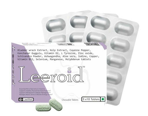 [BRSROCTYAQMGMDL2] Chewable Thyroid Support Supplements, 30 Tablets