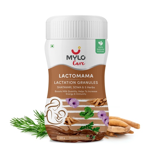 [BRSREBQPDIBGC2TZ] Mylo Lactomama Lactation Granules (Chocolate Flavour, 300 g (Pack of 1))