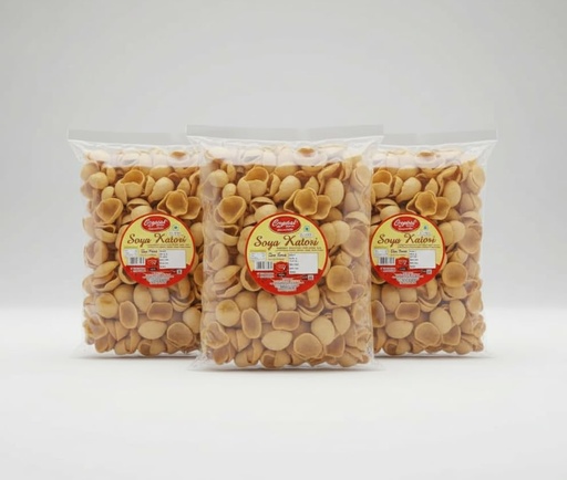 [BRSREBAFCENQE3Q6] CRYSTAL NAMKEEN Crunchy Soya Katori - High Protein Namkeen Snack - Healthy & Tasty Tea-Time Snack - Perfect for Kids & Adults (Pack of 3)