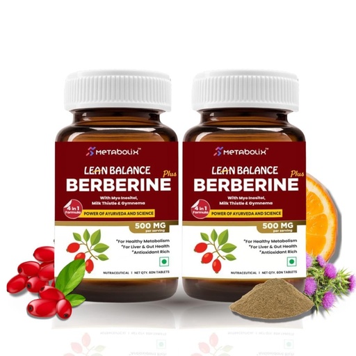 [BRSRAHA5BAOROCLP] Lean Balance Berberine Plus | Advanced Weight Loss and Hormonal Balance Supplement | 4 in 1 Potent Formula | Premium Berberine, 97% Tested Purity | Myo Inositol, Promote Hormone Balance | MIlk Thistle | Ultra Gymnema Sylvestre, Reduce Sugar Cravings | 60 day Supply (2)