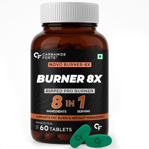 [BRSWGHYCOB6GMHYU] Carbamide Forte Fat Burner for Men & Women | Weight Loss Support - 60 Veg Tablets, 180 Grams, 30 Servings