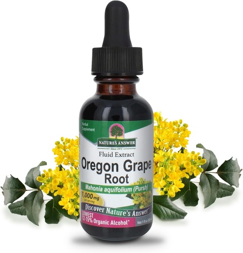 [BRSWIYTYO4AQIGT4] Természet Válasz Oregon Grape Root alacsony Organic-Alkohol 1oz Extract 124; Támogatások Összesített Wellness Ajánlott 124; Vegán, Non- GMO, Gluten Free, Kosha- 124; Egységes Számozás