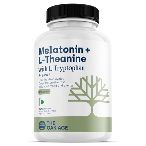 [BRSRGFD3OAMWC3I3] Sleep Supplement with Melatonin, L Tryptophan & L Theanine for 360° Support for Sleep Onset, Continuity, Recovery | Includes Vit B6, Helps Fall Asleep, Stay Asleep, Wake Rested-60 servings