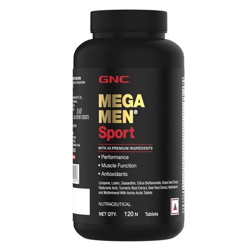 [BRSWYYIOOVYGAHI3] GNC MEGA MEN SPORT Multivitamin | 43 Premium Ingredients | Sports, BCAA & Antioxidant Blends | Energy & Focus Boosters | Non-GMO | 120 Tablets