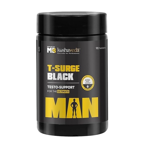 [BRSRMCYDOYIGOCQU] MuscleBlaze Koshaveda T-Surge Black, 90 Tablets