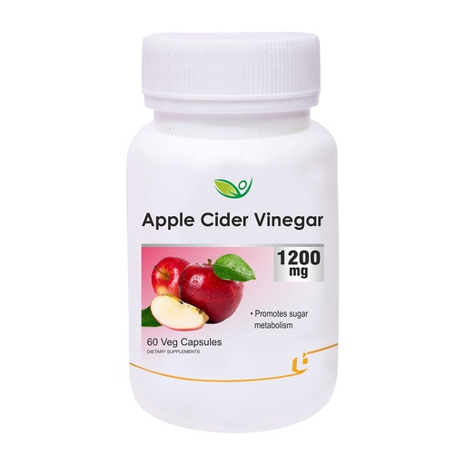 [BRSWGZILC56RGDQ7] Biotrex Apple Cider Vinegar Capsules 1200mg – Organic Supplement for Weight Management, Detox & Digestive Support – Apple Cider Vinegar Capsule for Wellness – 60 Apple Vinegar Capsules
