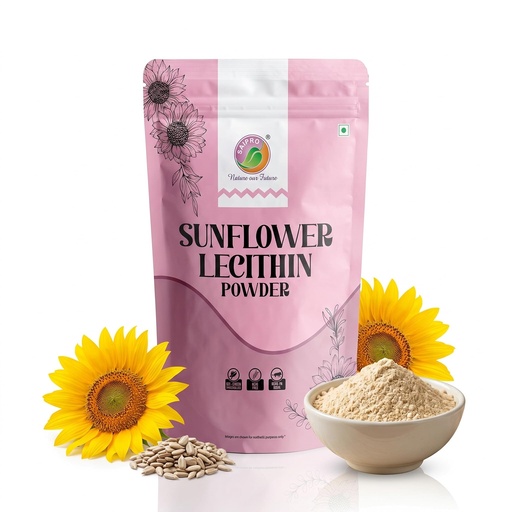 [BRSWYAQ7C57RU3DK] Saipro Sunflower Lecithin Powder, 200g, Non-GMO Natural Food Emulsifier & Stabiliser for Nutraceuticals, Beverages &Confectionery