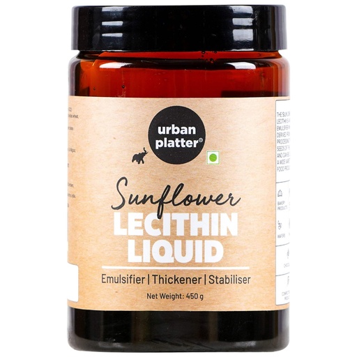 [BRSWGBIBA4FR63LU] Urban Platter Sunflower Lecithin Liquid, 450g (Emulsifier|Thickener|Stabiliser|Natural Food Additive|Add to bakery products, chocolate, confectionery products)