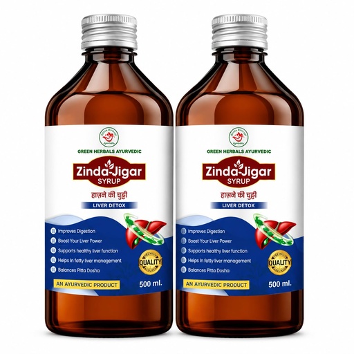 [BRSRGCQNBMFA4F3Z] Zinda Jigar Liver Detox Syrup 500ml Pack of 2