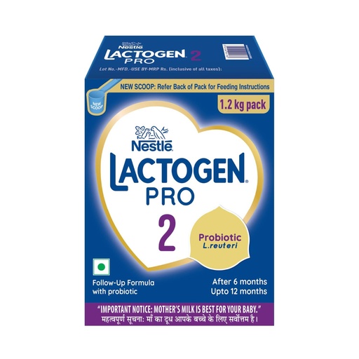 [BRSRAAATOEFAMAY4] Nestlé LACTOGEN PRO 2, Follow-Up Formula with Probiotic, 1.2kg