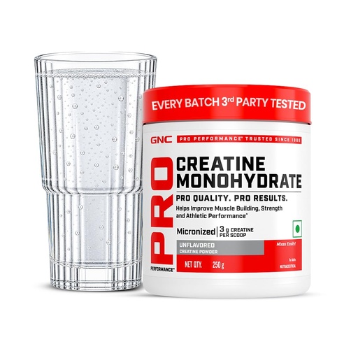 [BRSWGHYDOUIBYD32] GNC Creatine Monohydrate PRO Performance Powder | 3g, Micronized | 250g