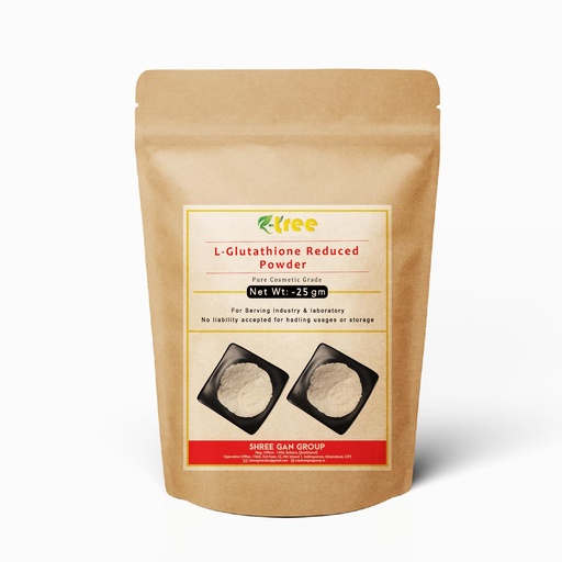 [BRSRGAICOICAMEL5] L-Glutathione Reduced Powder 25GM – Cosmetic Grade Antioxidant for Skin Care Formulation, Serums, Creams, Soap Making & DIY Skincare