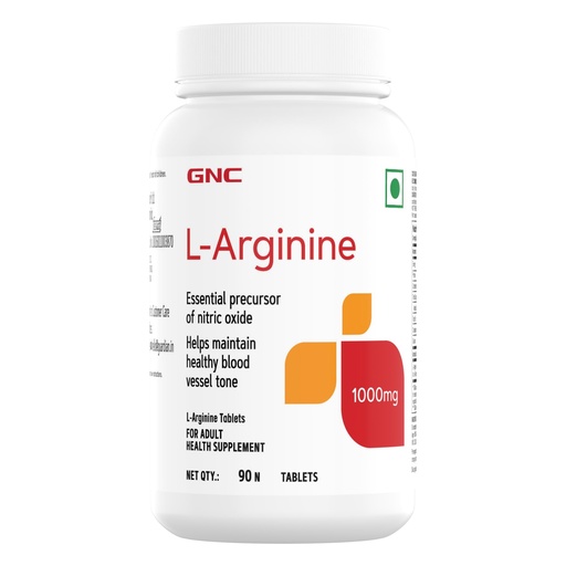 [BRSWYH37OB5GGHTB] GNC L-Arginine 1000 mg | 90 Tablets | Fuels Muscle Growth | Boosts Nitric Oxide Production | Improved Oxygen Flow | Supports Heavy Training | Formulated in USA | 1000mg Per Serving