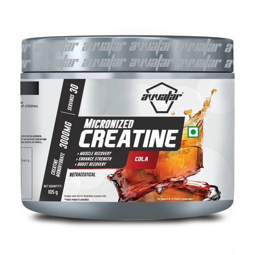 [BRSRGFA6BYIBQFY2] avvatar Creatine Monohyderate (105g, Cola)