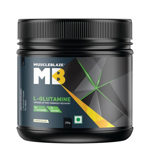 [BRSWKHQ6OQIWCFDC] MuscleBlaze L-Glutamine Powder, Unflavoured, 250g