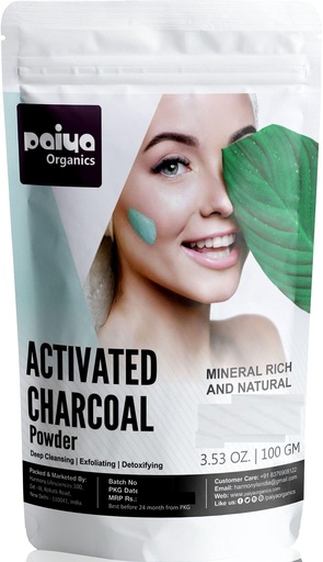 [BRSW2EI5CABGC3LV] 100% Natural Activated Charcoal Powder | 100GM |