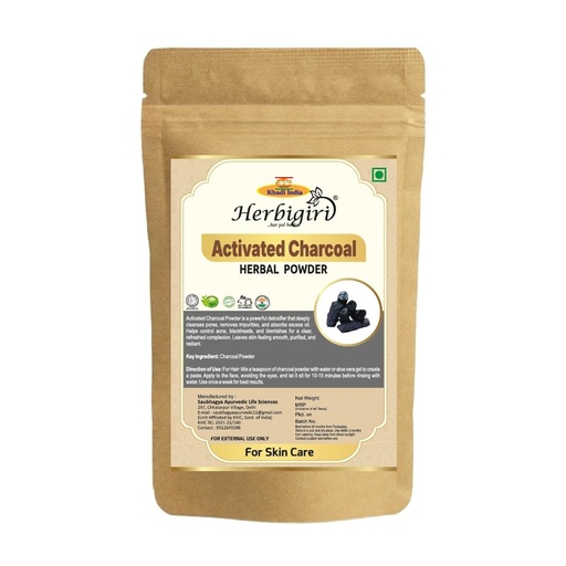[BRSRE235BF5AYDYY] Khadi Activated Charcoal Powder (100 Gms)