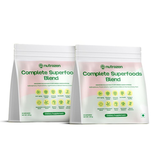 [BRSREH3RA57REDQV] Complete Superfoods Blend –Pack of 2, 60 Sachets | 50+ Superfoods
