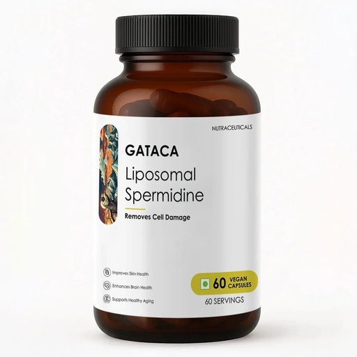 [BRSRYEL6BB6RUADB] GATACA Liposomal Spermidine 60 Vegan Capsules | Advanced Liposomal Formula for Healthy Aging, Cellular Health, Skin Health & Brain Wellness