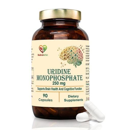 [BRSRAGQ6AQCRSFI3] Uridine Monophosphate 250mg – 90 Capsules | Dietary Supplement | Supports General Health & Wellness | Non-GMO & Gluten-Free