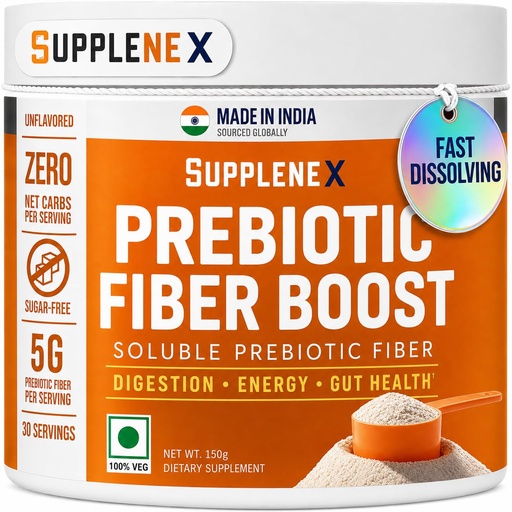 [BRSRYGT4OQPB6C3A] Pre-Biotic Fiber Boost for Digestion & Gut Health 30 Servings