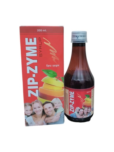 [BRSREFLROABQAF3P] ZIP-ZYME Digestive Enzyme Tonic, 200 ml (Pack of 1)