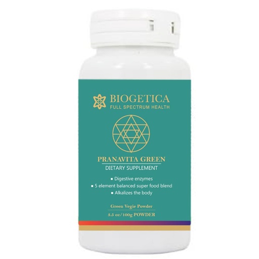 [BRSREFD5CQFGCALU] Pranavita Green Dietary Supplement, Digestive Enzymes with Super Food Blend, 100g Powder