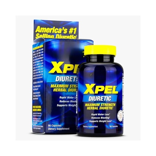[BRSRGZQEDF7AEAA4] Xpël Diuretic | Maximum Strength Herbal Diuretic | (80 Capsules)