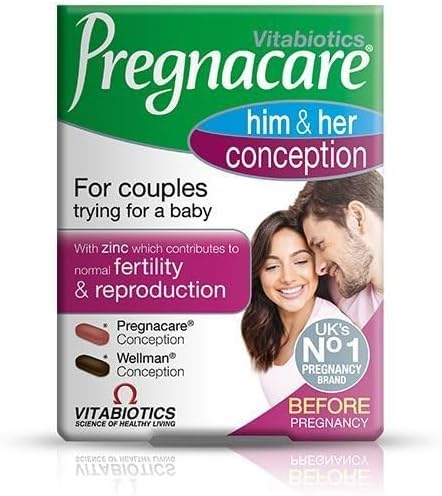 [BRSRGYILO56QKC3O] Pregnacaree Him & Her Conception Tab 60 Tablets Dual Pack