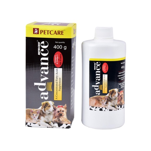 [BRSWY2QNABYG22Q3] PETCARE Nutricoat Advance Concentrated Fatty Acids Supplement 400 Gram