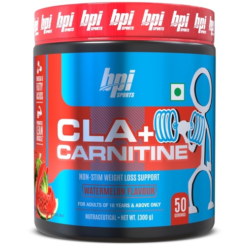 [BRSROYYLDMDQYG3J] BPI Sports CLA + Carnitine – Conjugated Linoleic Acid – Performance, Lean Muscle – Caffeine Free – For Men & Women – 300 gms– 50 servings – Watermelon