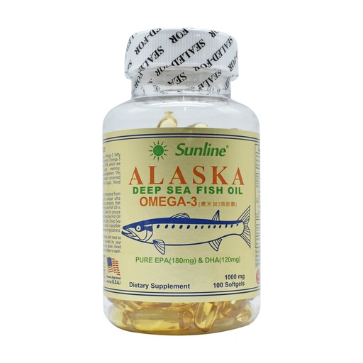 [BRSWKFAEDEBBYCAZ] Sunline Alaska Deep Sea Fish Oil Omega-3, 100 Count (Pack of 1)