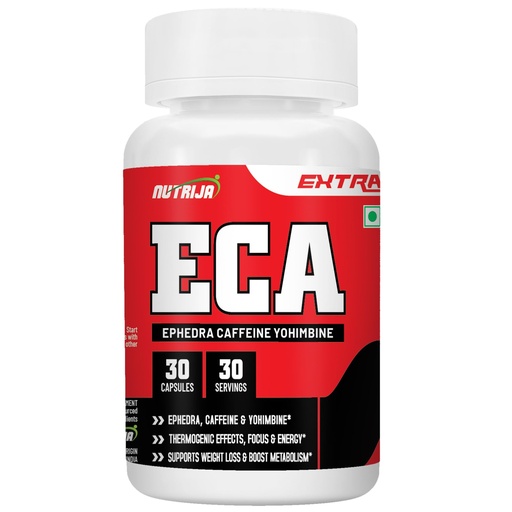 [BRSRMCQBA57R4HI3] NutriJa ECA - Ephedra, Caffeine & Yohimbine Stack - Servings - 30 Capsules