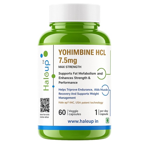 [BRSRYY3YOJ5WO2DZ] Yohimbine 7.5 mg Haleup USA, 60 capsules enriched with Green Tea Extract