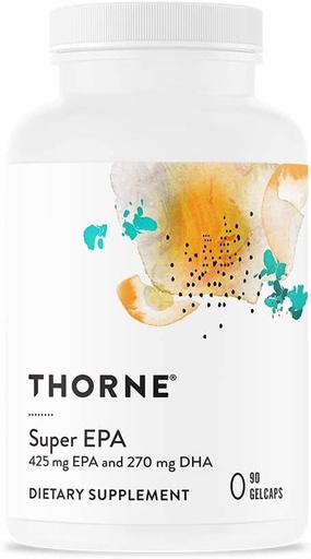 [BRSROEICDIIRUEI2] Thorne Super EPA Omega-3 Fatty Acids EPA DHA Supplement, 90 Gelcaps