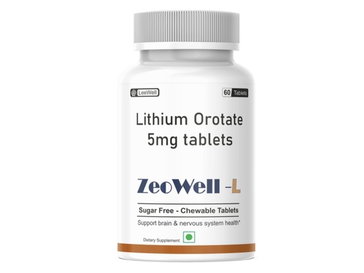 [BRSRGHQTAAARQ2Q6] L by LeeWell Lithium Orotate 5mg Tablets, 60 Tablets