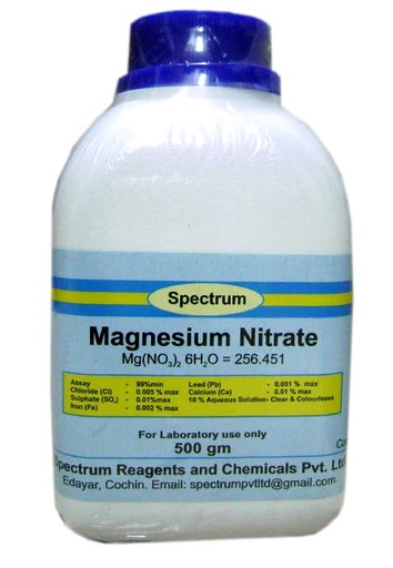 [BRSROFIBCQGRQFDD] SPECTRUM MAGNESIUM NITRATE 99% 500GMS