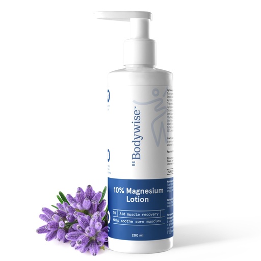 [BRSRAFAEPMDROYAY] Be Bodywise 10% Magnesium Sleep Body Lotion 200ml | For Muscle Recovery & Relaxation | Infused with Shea Butter & Lavender | Mildly Scented, Lightweight & Non-Greasy Formula