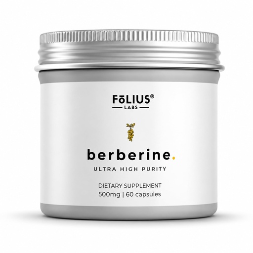 [BRSRMBD6OB4B6GTF] FOLIUS LABS Clean Label Berberine HCl 97% Supplement 500mg