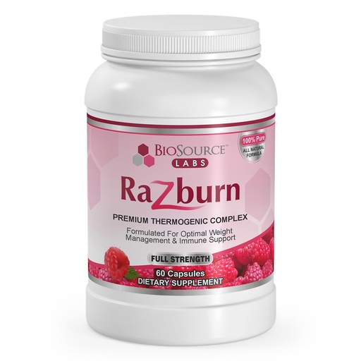 [BRSWGZQDBYHAGE3B] Razburn Weight Management Supplement, Green Tea Extract, Caffeine & Botanical Blend, Energy & Metabolism Support Pills for Men & Women, 60 Capsules