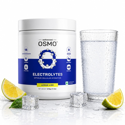 [BRSRYZALBF6QE3D4] OSMO - Electrolyte Powder | Lemon Lime (270g, 45 Servings) | Zero Sugar