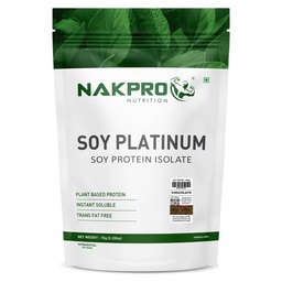 NAKPRO NUTRITION 100% Soy Protein Isolate | Chocolate - 1kg | 27.87g Protein |Plant Based Protein Powder