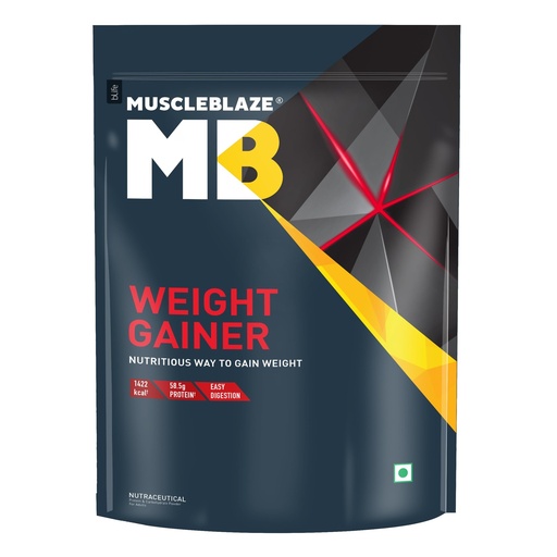 [BRSWGYDYPIJRO2DK] MuscleBlaze Weight Gainer Powder, Chocolate, 1kg (2.2lbs)