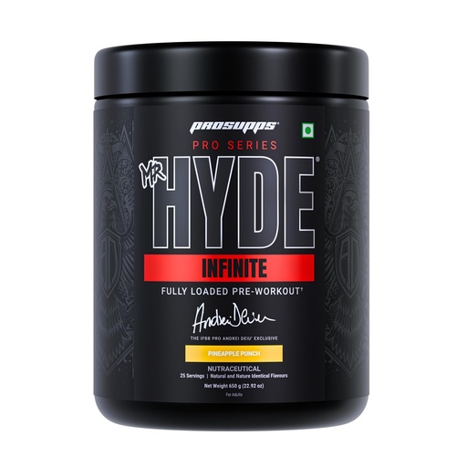 [BRSRGBD5OZ7WA3DB] ProSupps Mr Hyde Infinite Pineapple Punch Pre Workout, 25 Servings