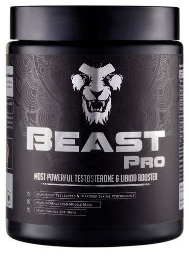 [BRSROAAHDEIBYADJ] Beast Pro | Testosterone & Vitality Booster for Men | 20 Herbs & Compounds | Libido, Strength & Stamina Support | 150g