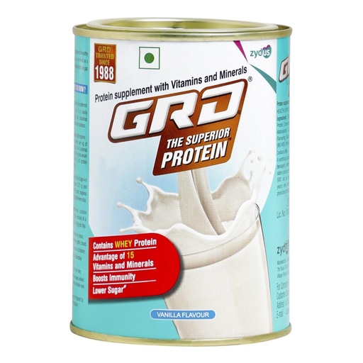 [BRSW2HYQCJ6GM3TX] GRD Superior Protein Powder for Adults, Vanilla, 200g