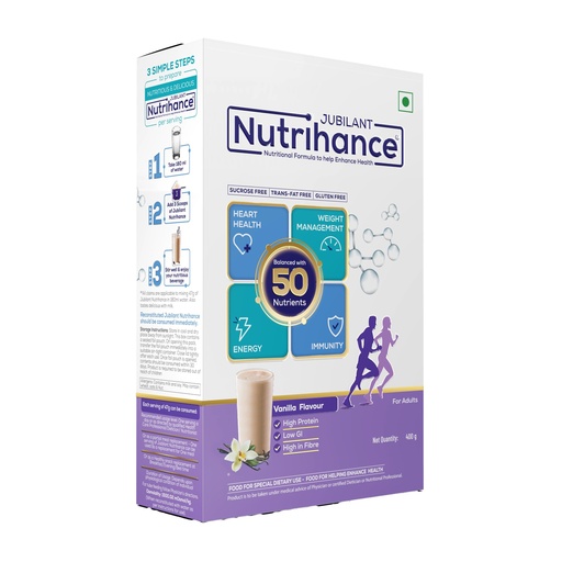 [BRSW2FD2OUFG2HLA] Nutritional Formula Powder Help Enhance Health Vanilla Flavor 400 Gm Nutrition Drink(400 G Vanillla Flavored), 1 count, 8 servings