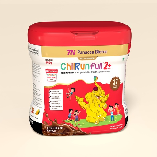 [BRSROGQPAUCBSGY4] Chilrun full (Chocolate 400-grams Jar), Scientifically tested Total Nutrition for 2 Years & Above, 37 Essential Nutrients, Healthy, Energetic, and Strong