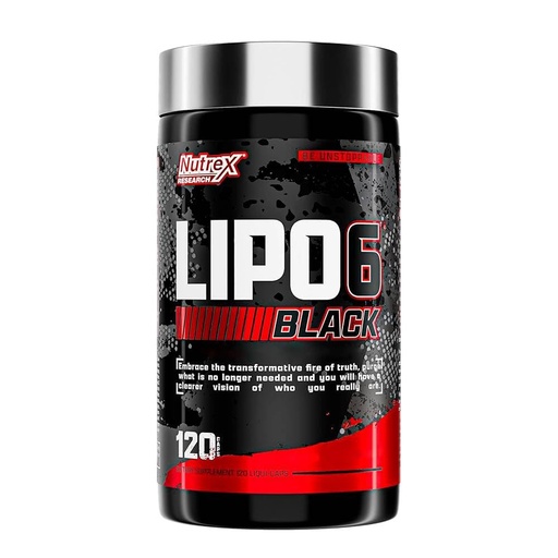 [BRSWKZDZDMMGEH36] Nutrex Research LIPO-6 Black -Pack of 120 Capsules